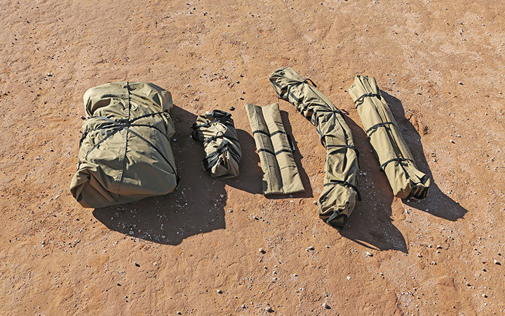 parts for shelter on ground