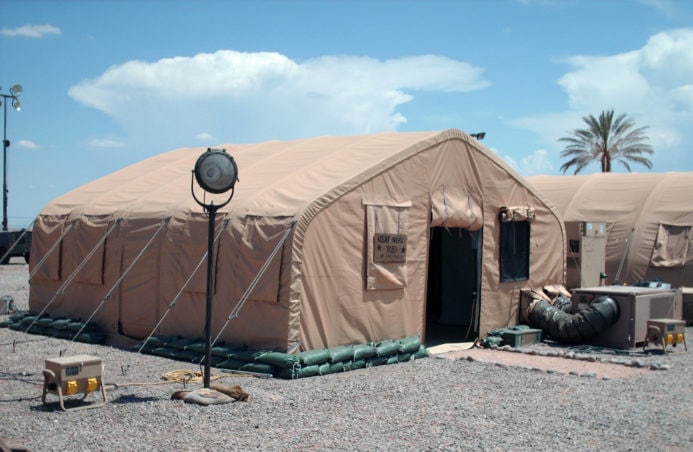Military Shelter Systems for Transformers Movie