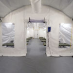 Interior of Medical Shelters with Negative Pressure Isolation Systems