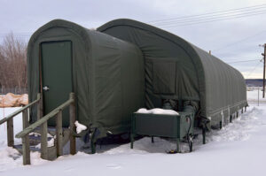 alaska defense arctic shelter system exterior