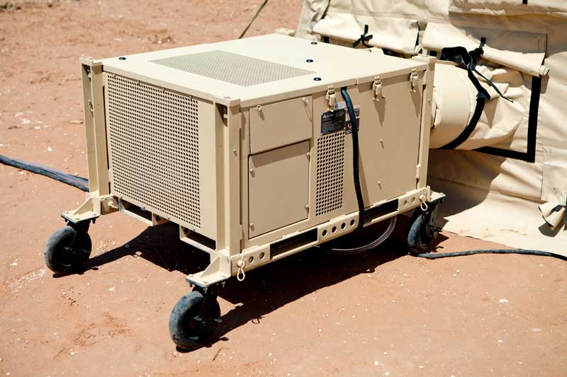 2.5-ton environmental control unit with military shelter from Alaska Defense