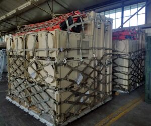 5-ton Alaska ECUs stacked on a 463L-pallet