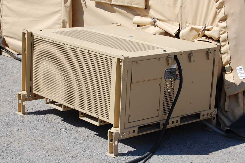 5-ton environmental control unit with stands from Alaska Defense