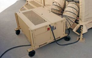 5-ton environmental control unit with wheel kit from Alaska Defense